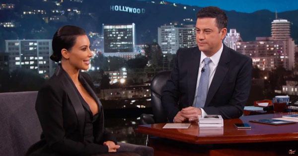 Kim Kardashian Jimmy Kimmel Photos