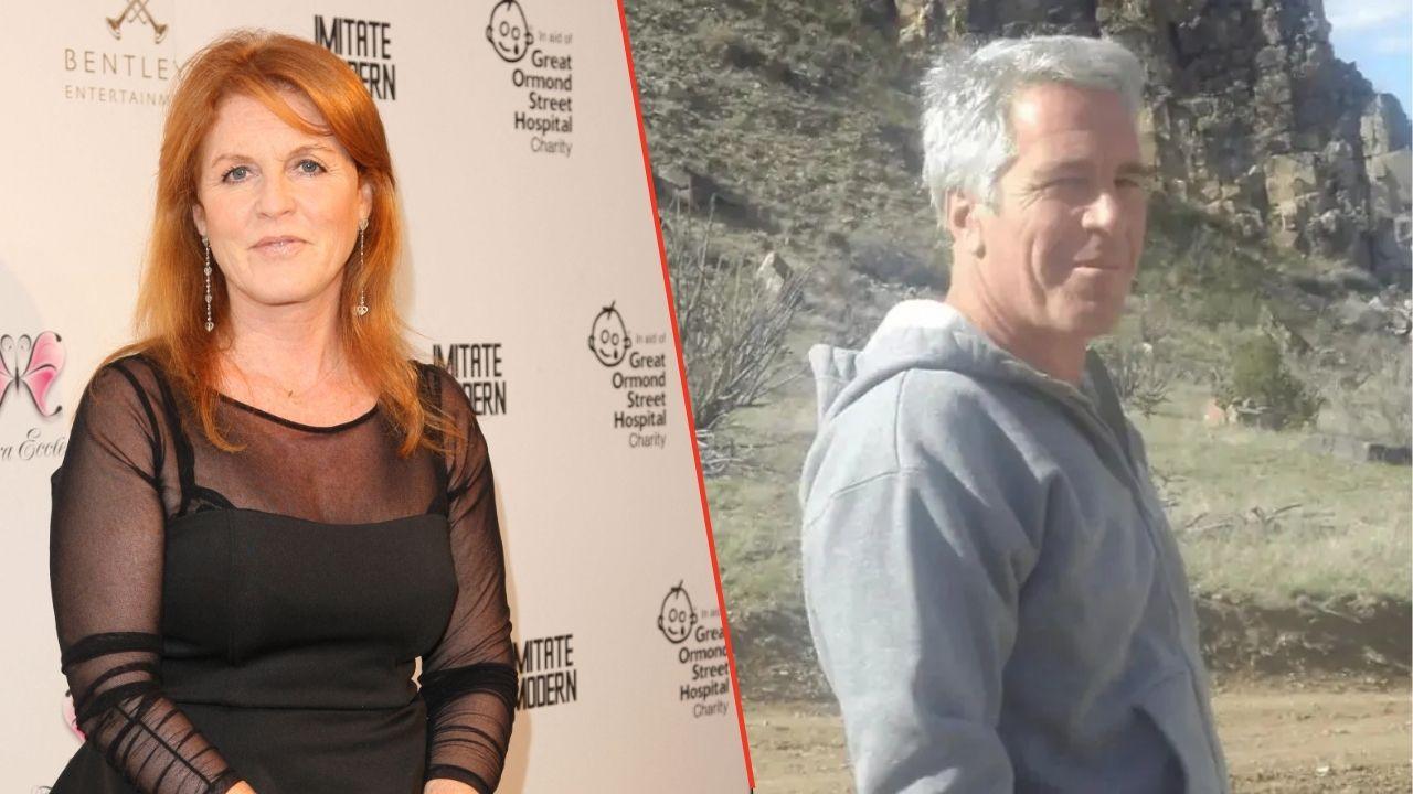 Split photos of Jeffrey Epstein and Sarah Ferguson