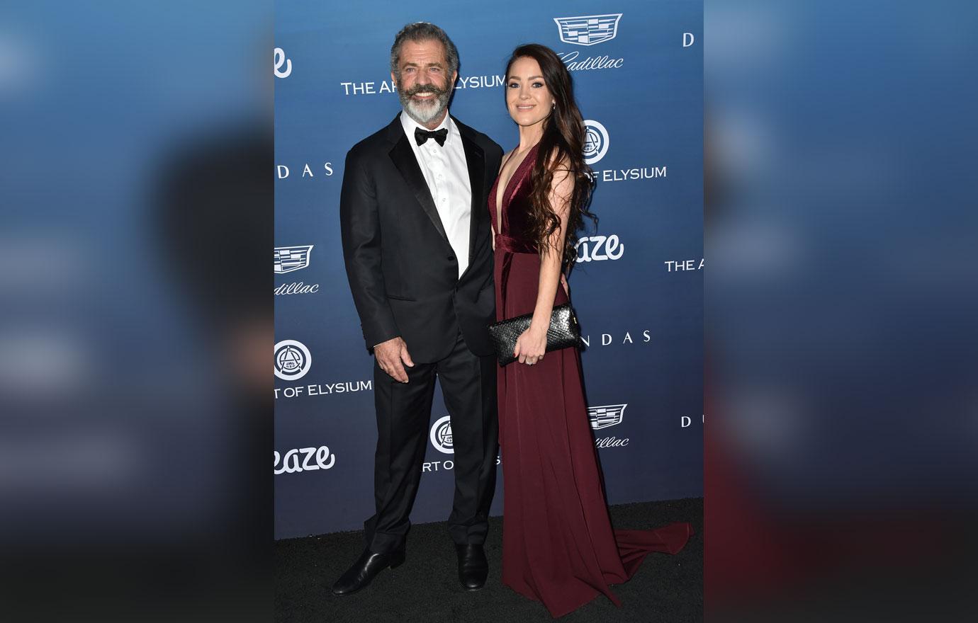 Mel Gibson And Young Baby Mama Rosalind Ross Attend Charity Gala