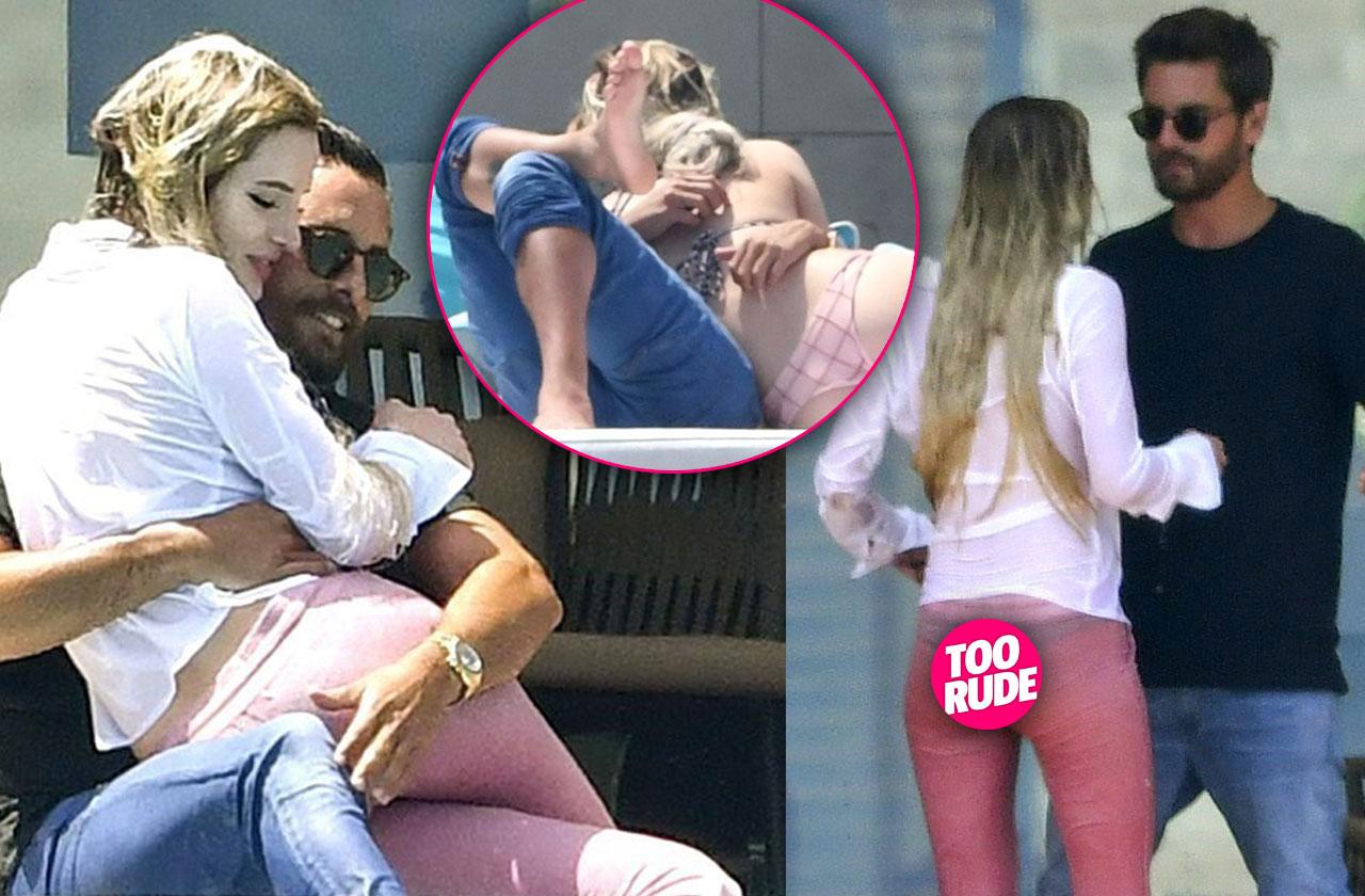 Scott Disick Shirtless Bella Thorna Bikini Kissing Cannes