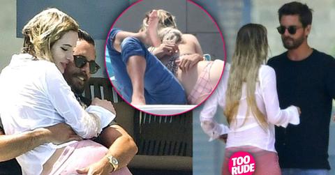 Scott Disick Shirtless Bella Thorna Bikini Kissing Cannes