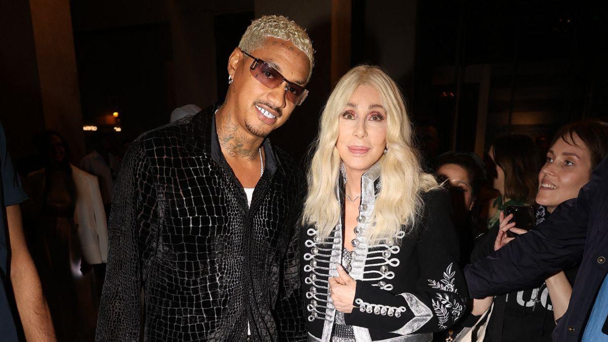 image of Cher sparked speculation after showing off a large diamond ring at son Chaz Bono's wedding.