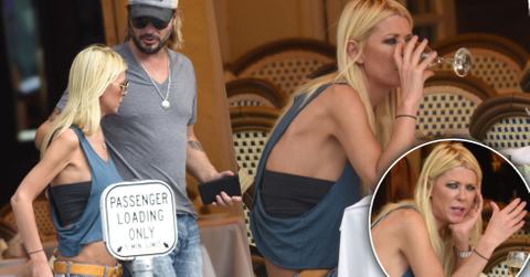 Tara Reid Scary Skinny Lunch Date Mystery Man