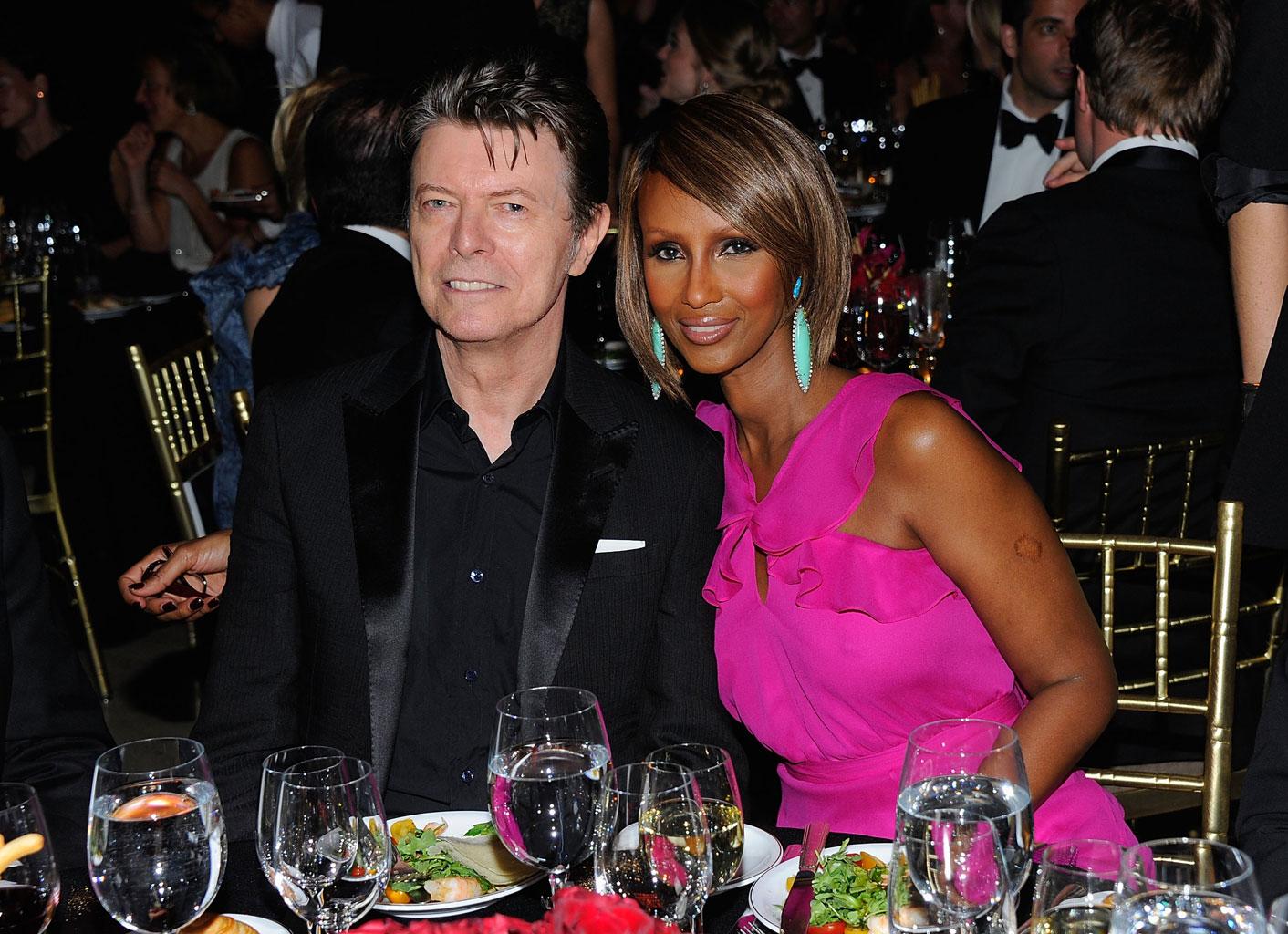 David Bowie Death Wife Iman Spotted Out First Time