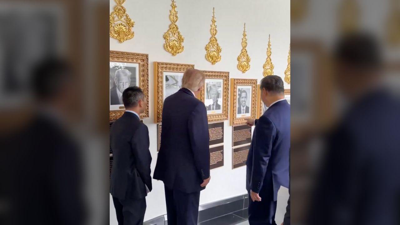Photo of Donald Trump and Xi Jinping