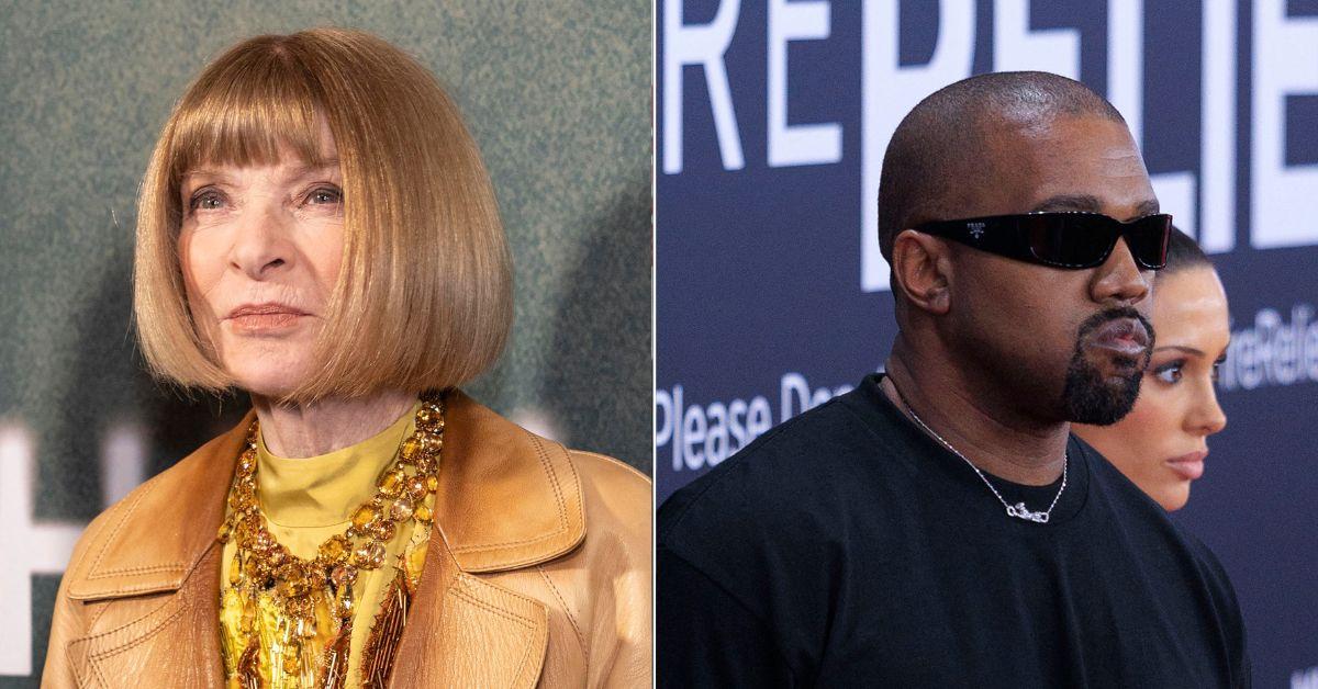 Composite photo of Anna Wintour and Kanye West
