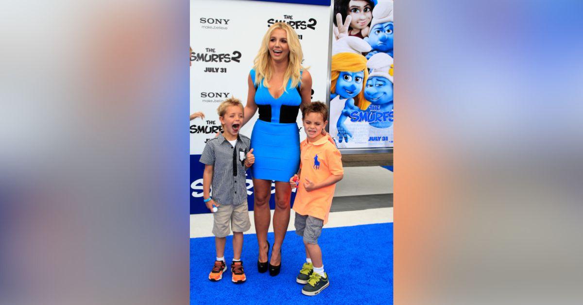 Photo of Britney Spears with sons