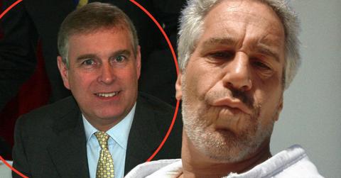Split photos of Andrew Windsor and Jefrrey Epstein