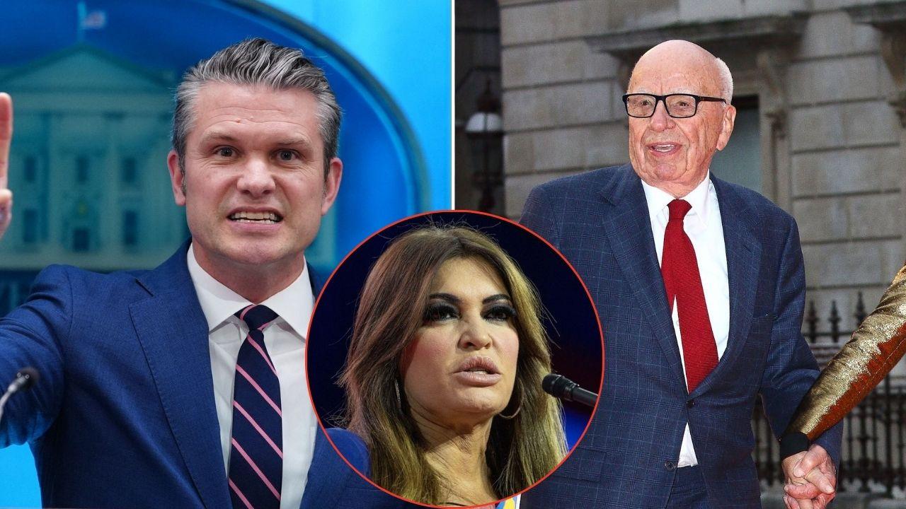 Image of Pete Hegseth, Kimberly Guilfoyle and Rupert Murdoch