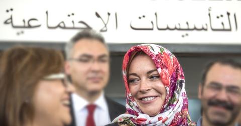//lindsay lohan islam converted rumors pp