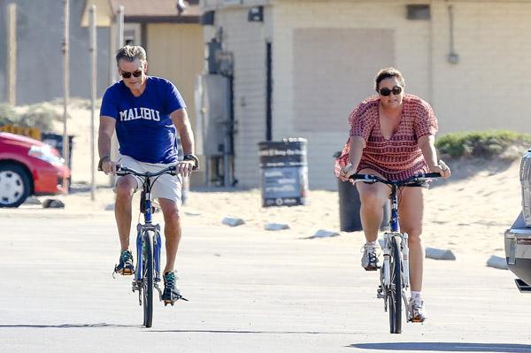 Pierce Brosnan Wife Keely Shaye Smith Bike