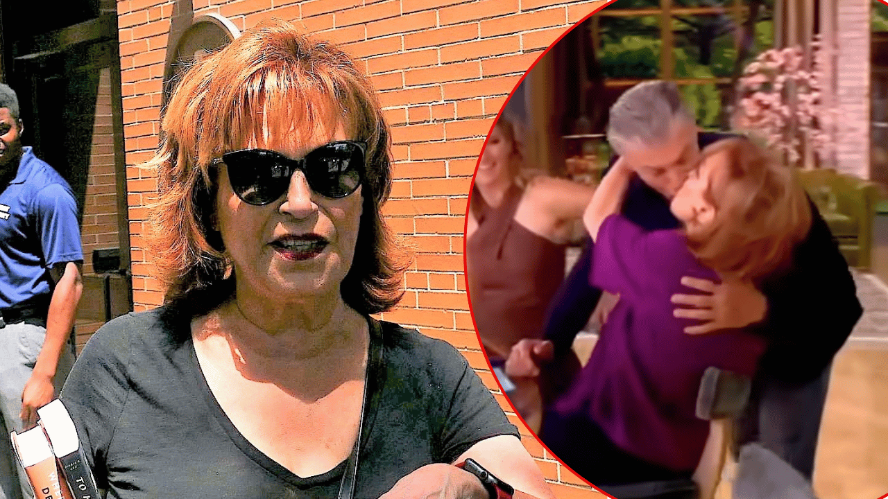 Joy Behar was slammed on social media for kissing a male guest.