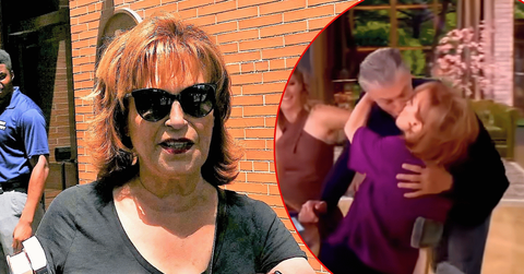 Joy Behar was slammed on social media for kissing a male guest.
