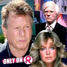 //ryan oneal warhol farrah fawcett court sq