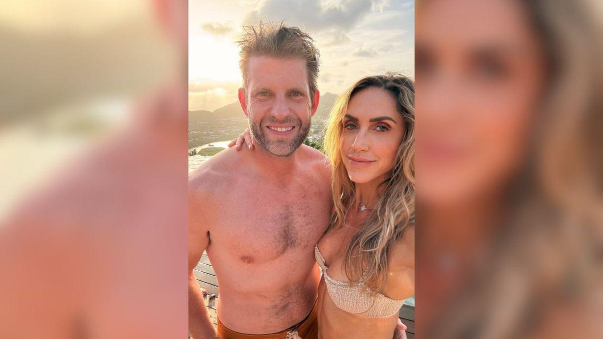 A photo of Eric and Lara Trump
