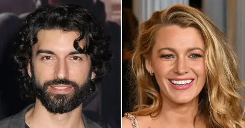 Split photo of Justin Baldoni, Blake Lively