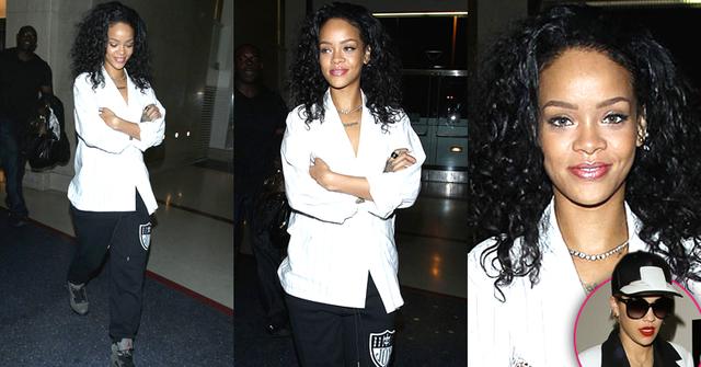 //rihanna and rita ora looking casual at lax  pp