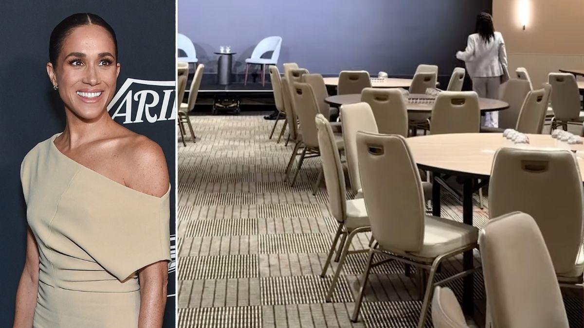 Photo of Meghan Markle, retreat conference room