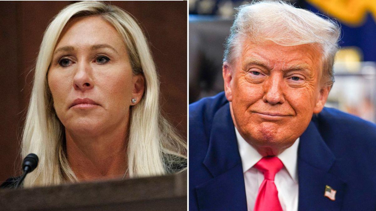 Marjorie Taylor Greene once again called out Donald Trump.