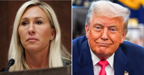 Marjorie Taylor Greene once again called out Donald Trump.