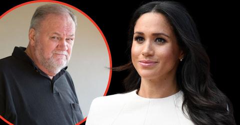 Split photos of Thomas Markle Sr. and Meghan Markle