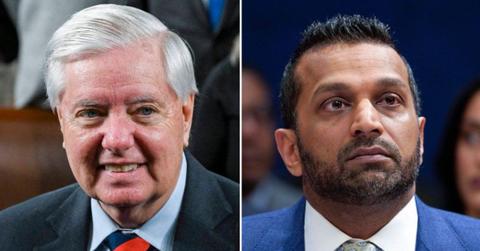 split image of Lindsey Graham and Kash Patel