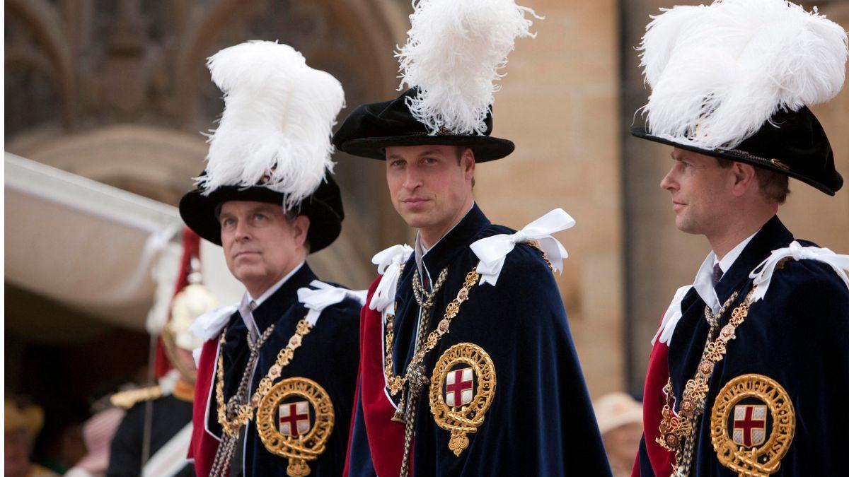 Photo of Prince Andrew, Prince William and Prince Edward
