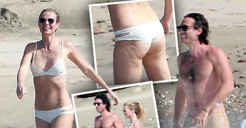 //gwyneth paltrow bikini bradley falchuk nude swimming trunks pp