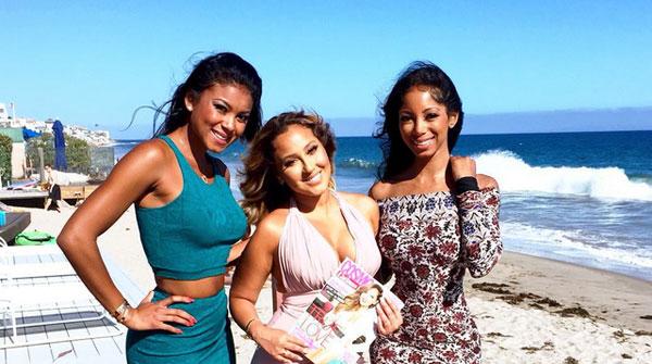 //adrienne bailon cosmo latina justfab beach