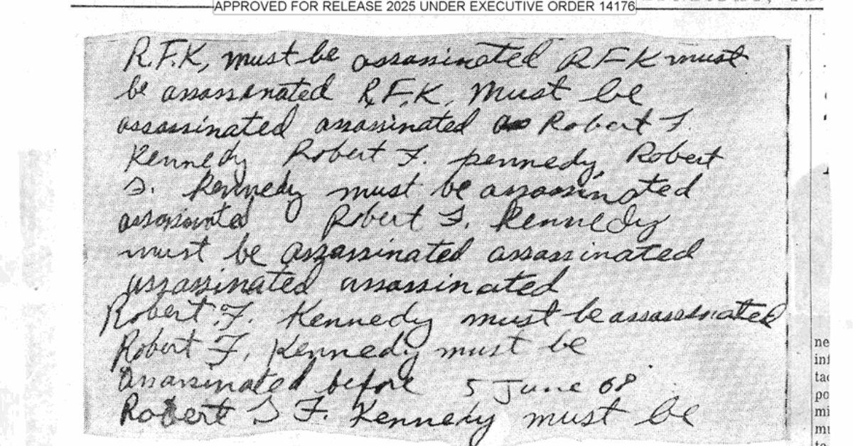 investigation  pages declassified cia documents rfk killing
