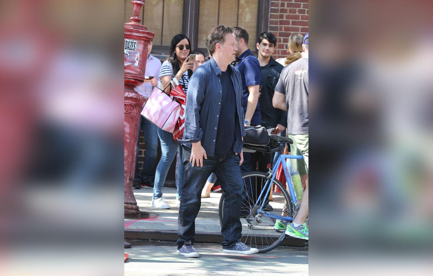 Matthew Perry Looks Disheveled Leaves Play In NY