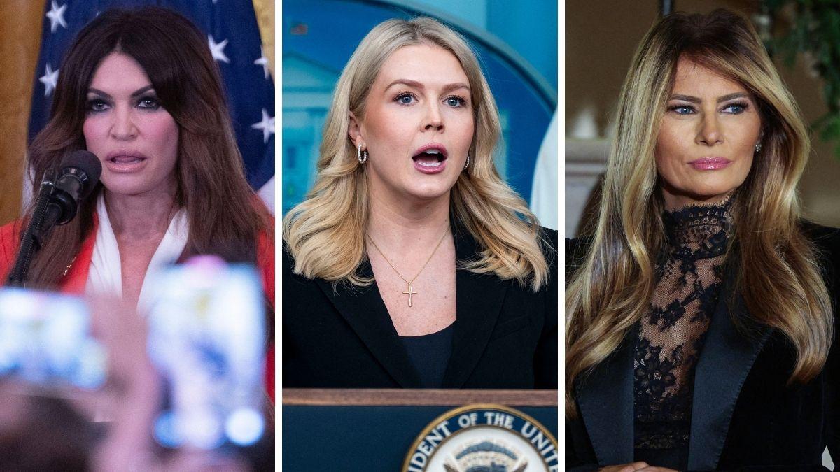 Photo of Kimberly Guilfoyle, Karoline Levitt, Melania Trump