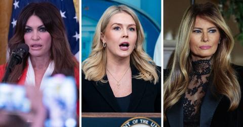 Photo of Kimberly Guilfoyle, Karoline Levitt, Melania Trump