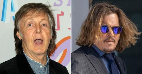 Paul McCartney Shows Support For Johnny Depp At Concert