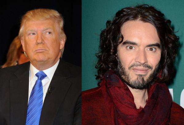 //russell brand donald trump celebrity fued