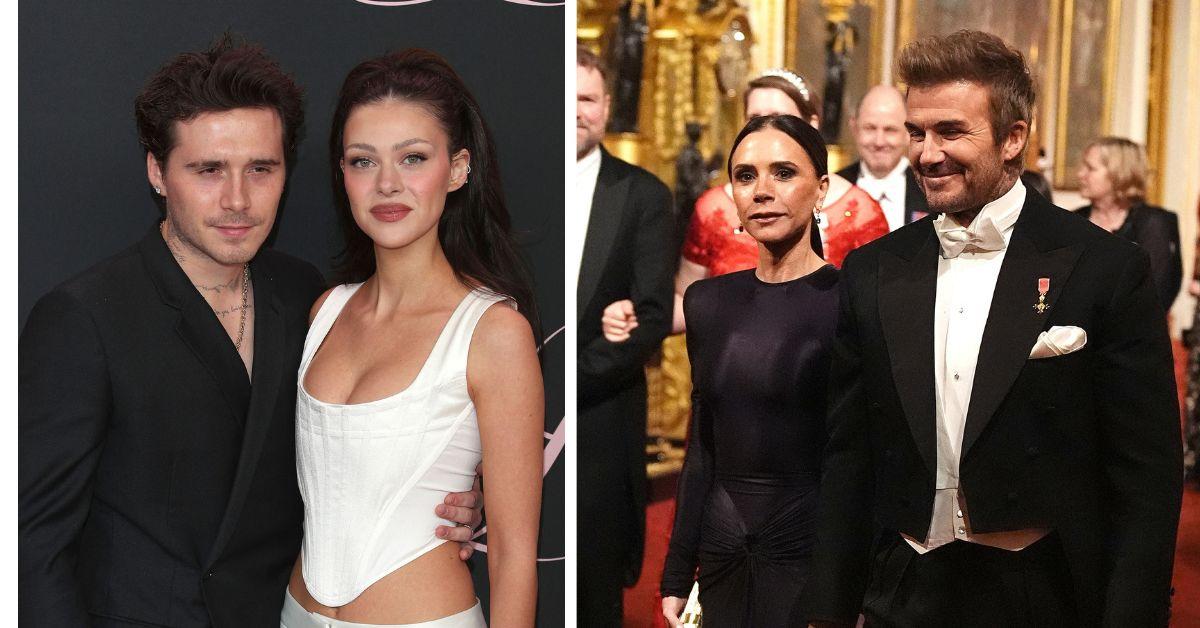 Photo of Brooklyn Beckham and Nicola Peltz, Victoria and David Beckham