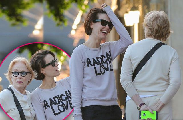 //sarah paulson holland taylor shopping amid split rumors pp