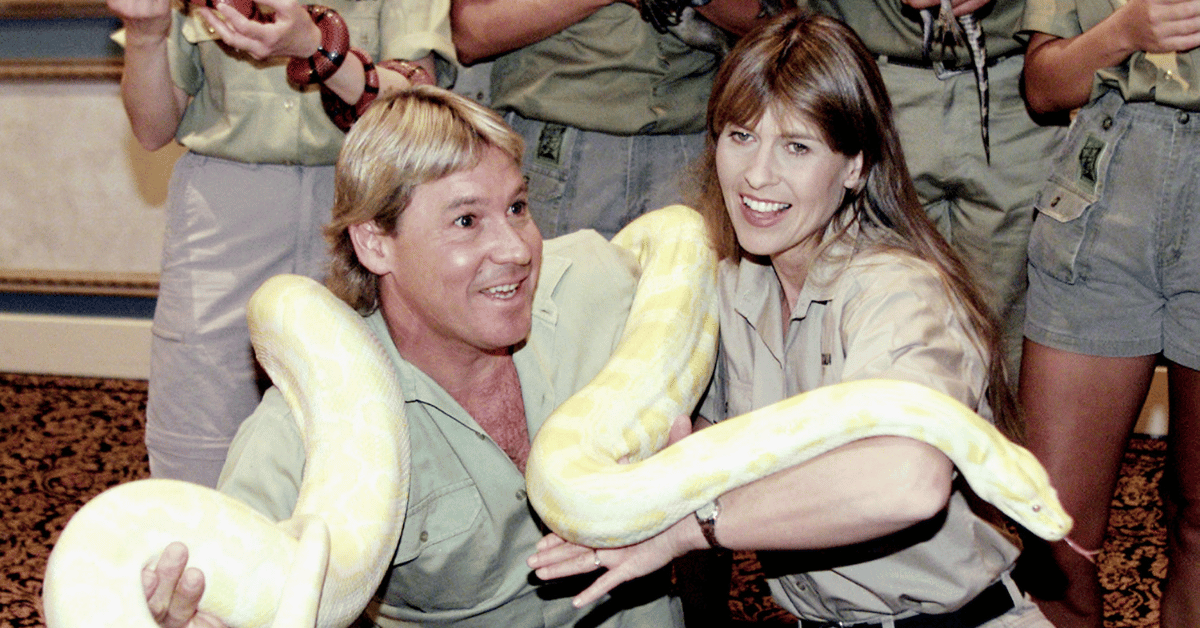 Photo of Steve and Terri Irwin
