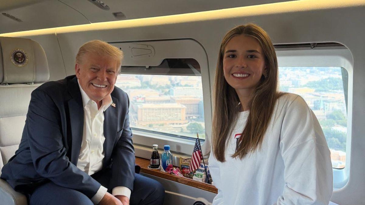 Photo of Donald and Kai Trump