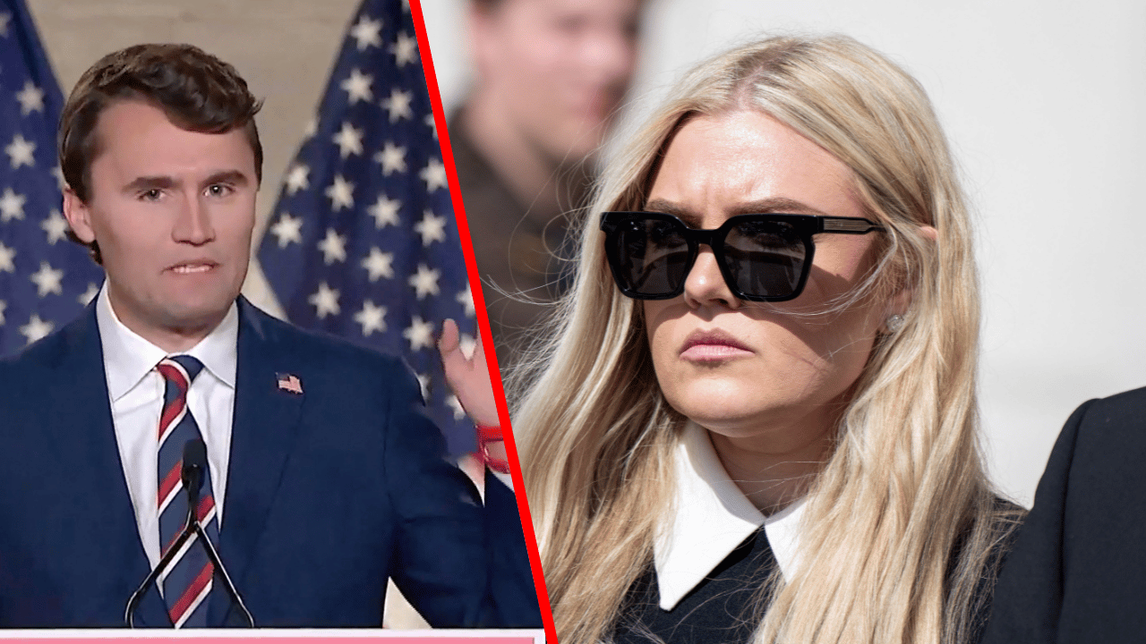 Photo of Charlie Kirk, Erika Kirk