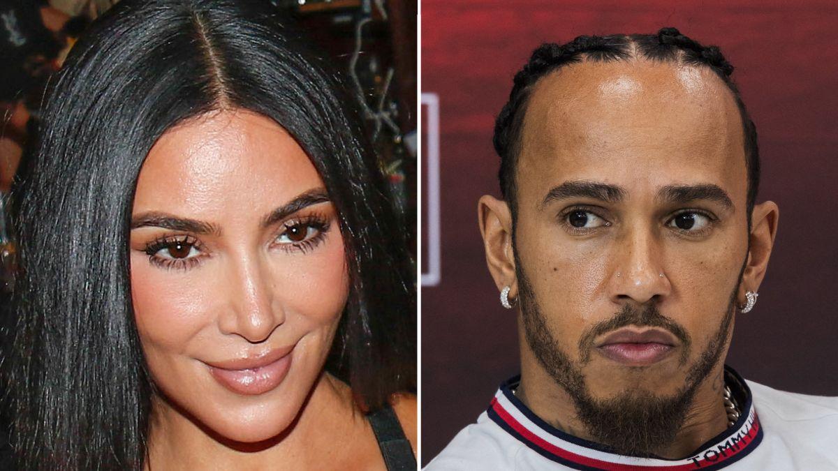 picture of Kim Kardashian and Lewis Hamilton