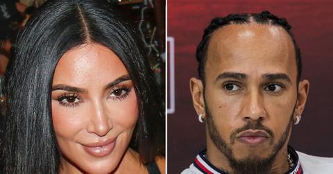 picture of Kim Kardashian and Lewis Hamilton