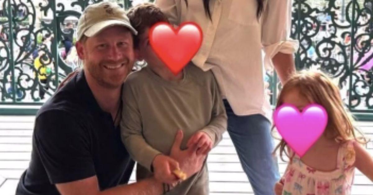 picture of Prince Harry, Archie and Lilibet