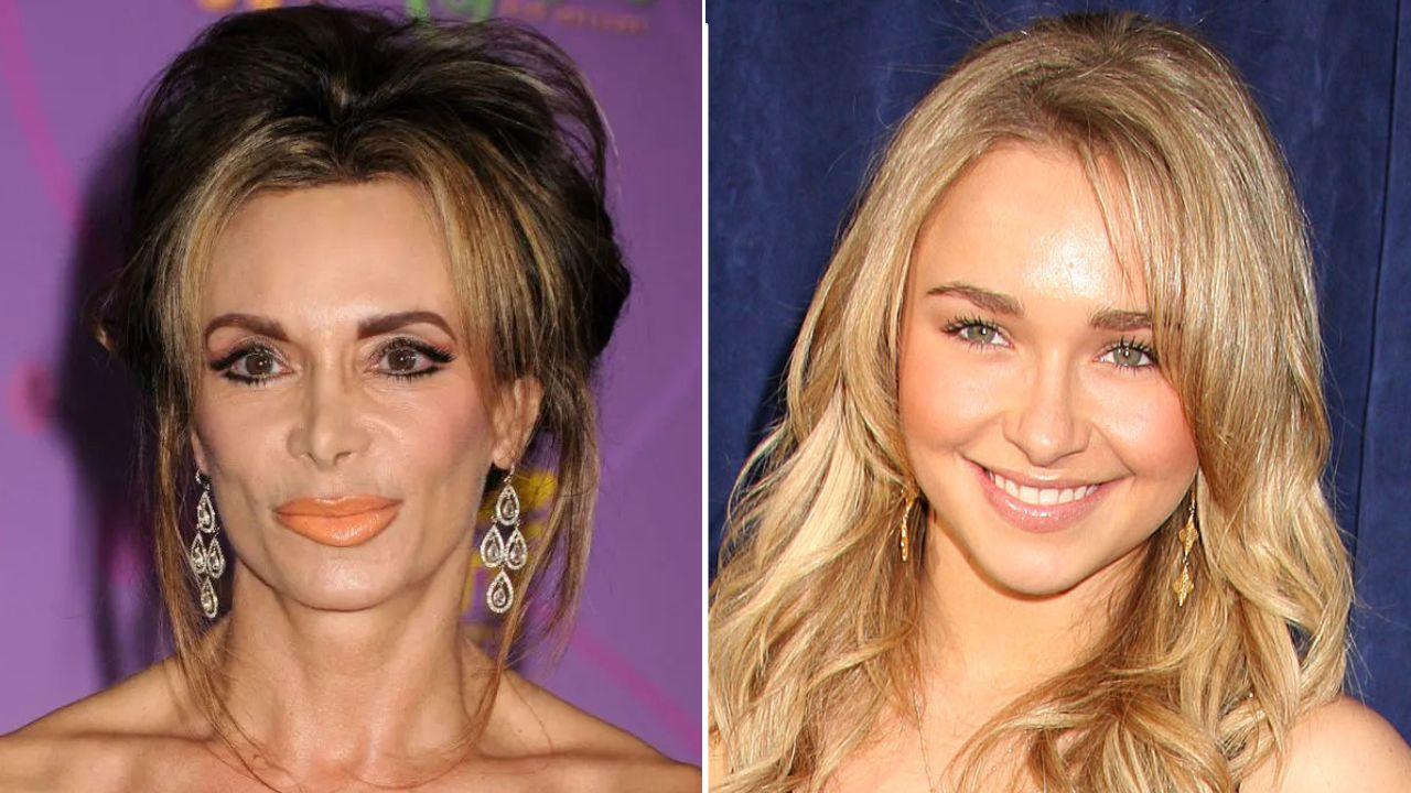 A photo of Lesley Vogel alongside a photo of Hayden Panettiere