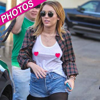 Braless miley cyrus Miley Cyrus