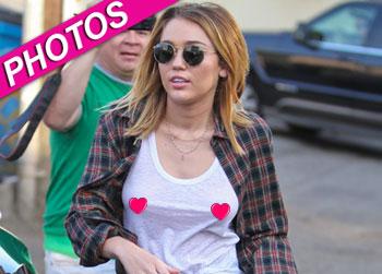 //braless miley cyrus post