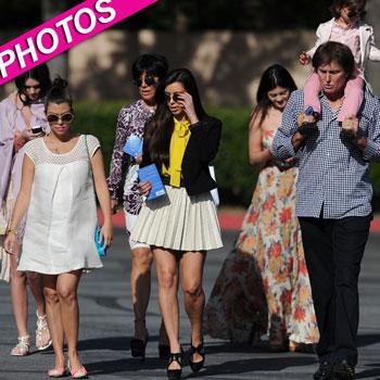 //kardashian family church easter post