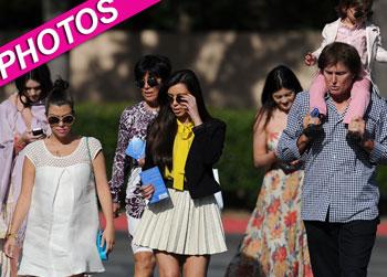 //kardashian family church easter post