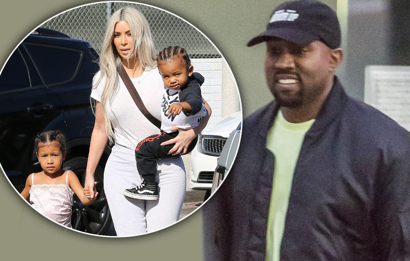 Kanye West Smiles After Baby Chicago