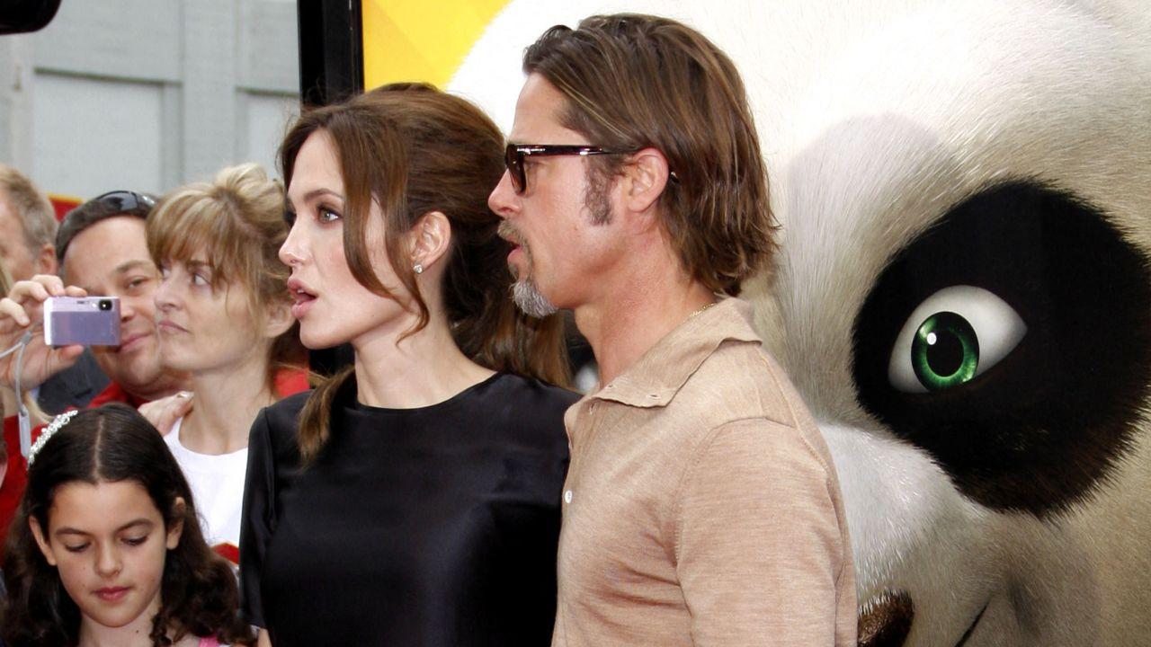 A photo of Angelina Jolie and Brad Pitt